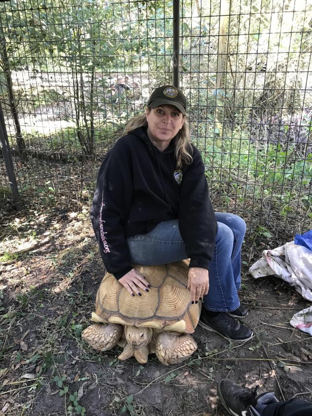 Christin With Tortise